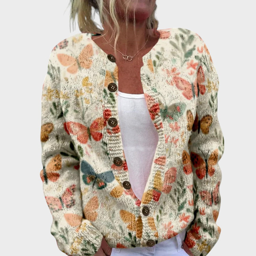 Bojana - Cardigan Cvjetni Jesenski