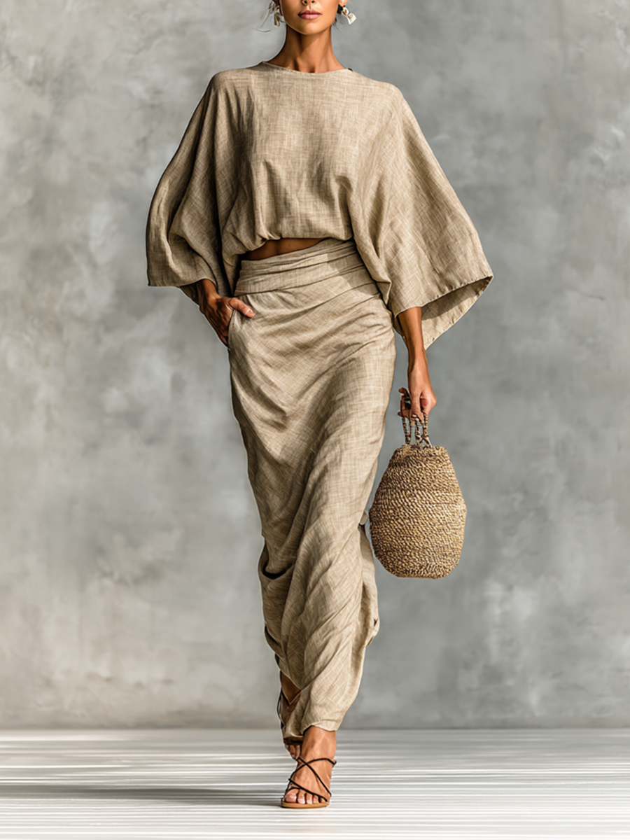 Céline – Maxi haljina od pamuka i lana