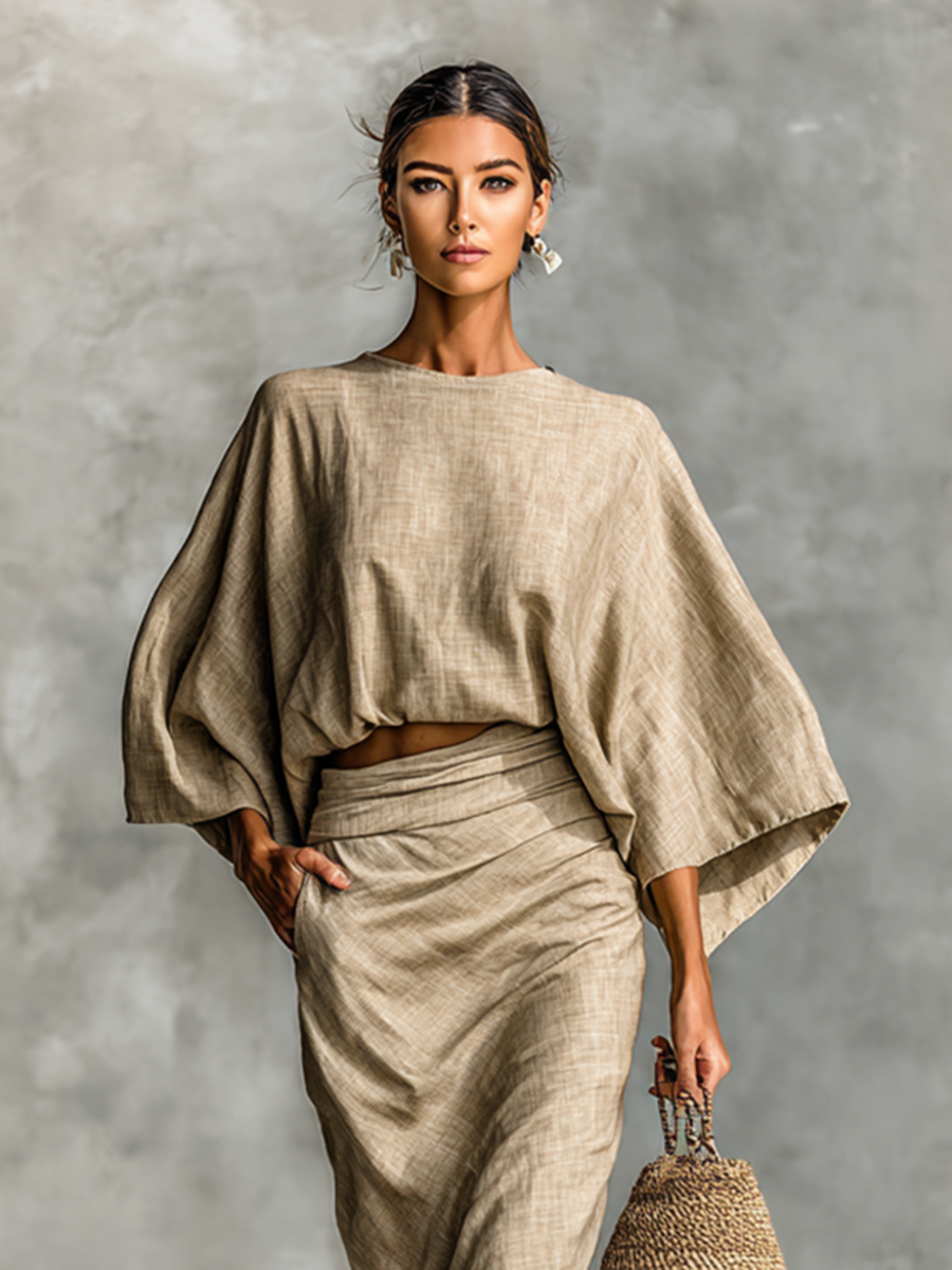 Céline – Maxi haljina od pamuka i lana