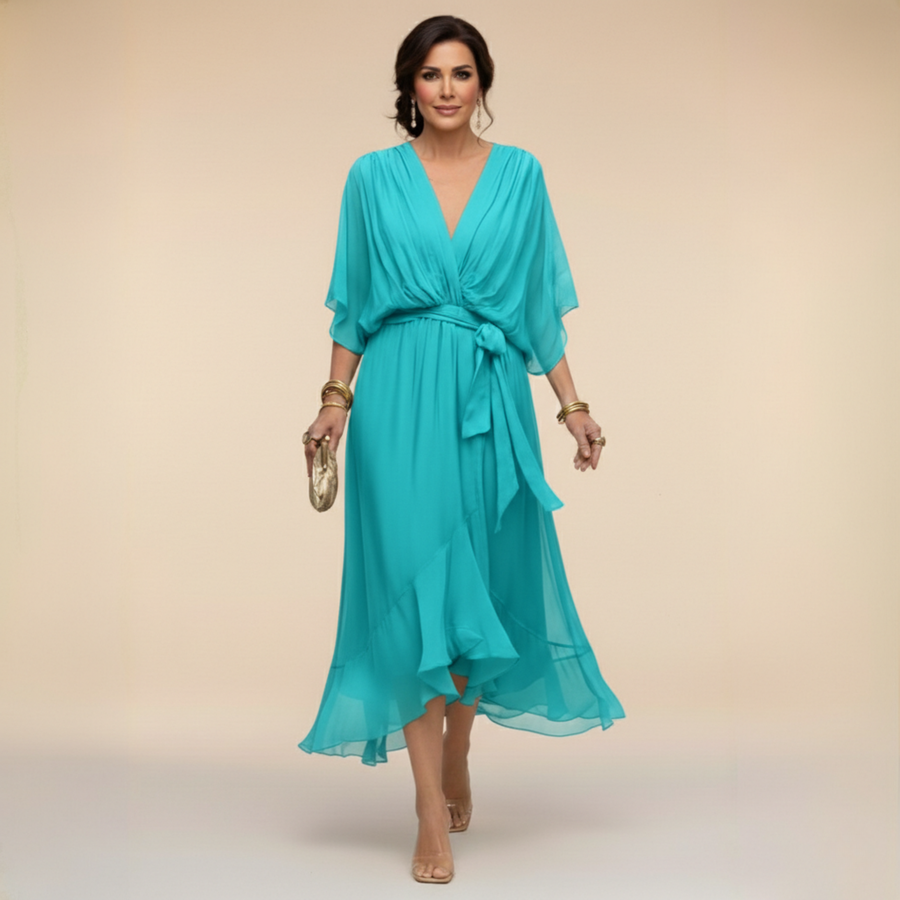 Jessica - Elegantna haljina s V-izrezom