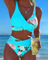 Clémence – Kontrastni cvjetni bikini s prorezom