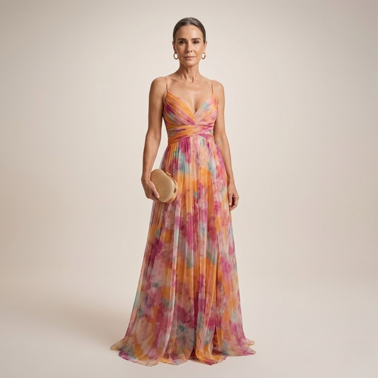 Bella - Elegantna Cvjetna Maxi Haljina