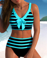 Odile – Prugasti bikini visokog struka