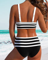 Odile – Prugasti bikini visokog struka