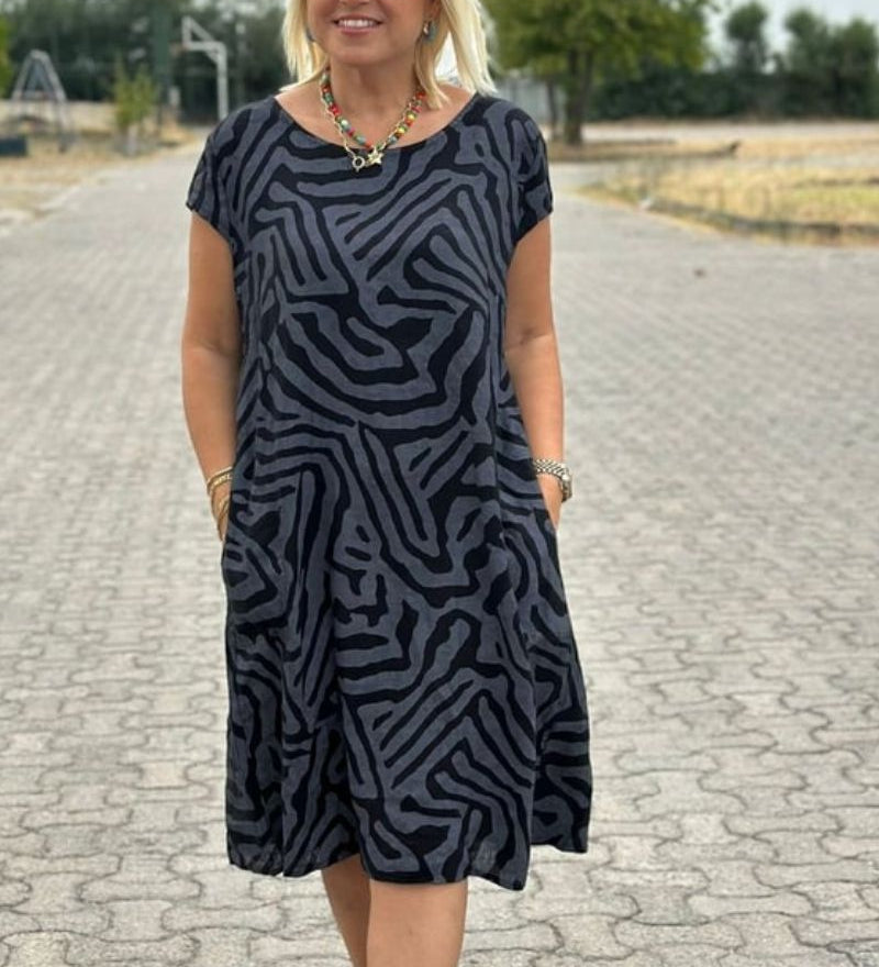 Avanille - Lagana ljetna haljina s okruglim izrezom