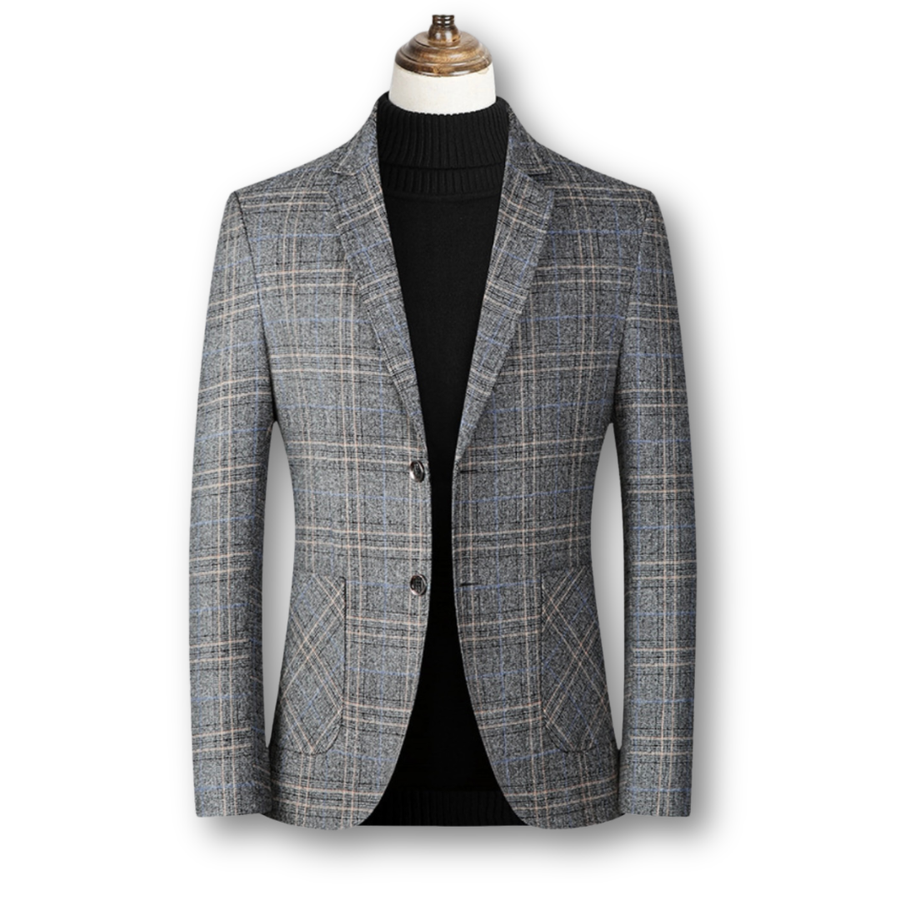 Domenico | Elegantan Blazer u Škotskom Tkanju