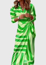 Everly | Elegantna Wrap Haljina s Uzorkom