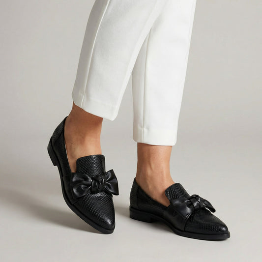 Claudia | Elegantne mokasine s mašnom