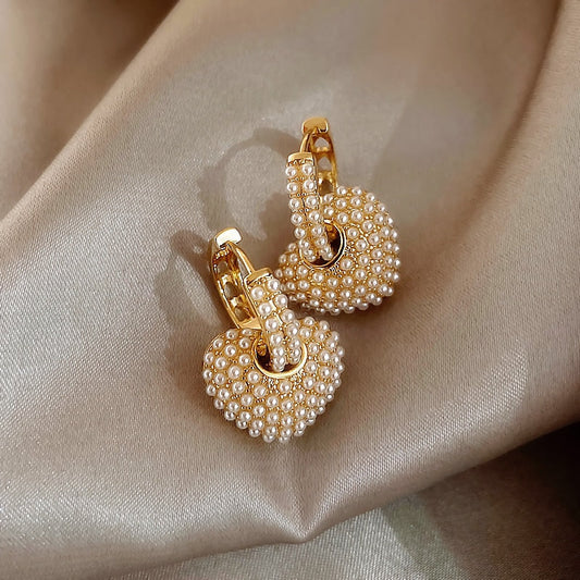 Yuli Heart Pearl Naušnice