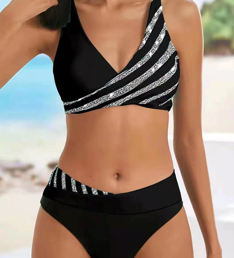 Mona – Bikini s uzorkom u toplim tonovima