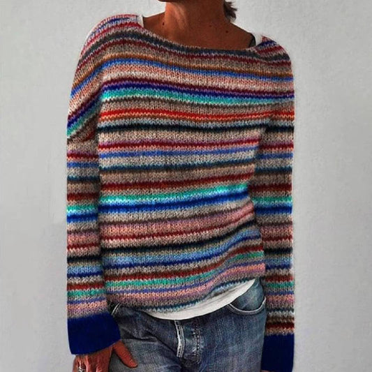 Anja - Udoban retro džemper