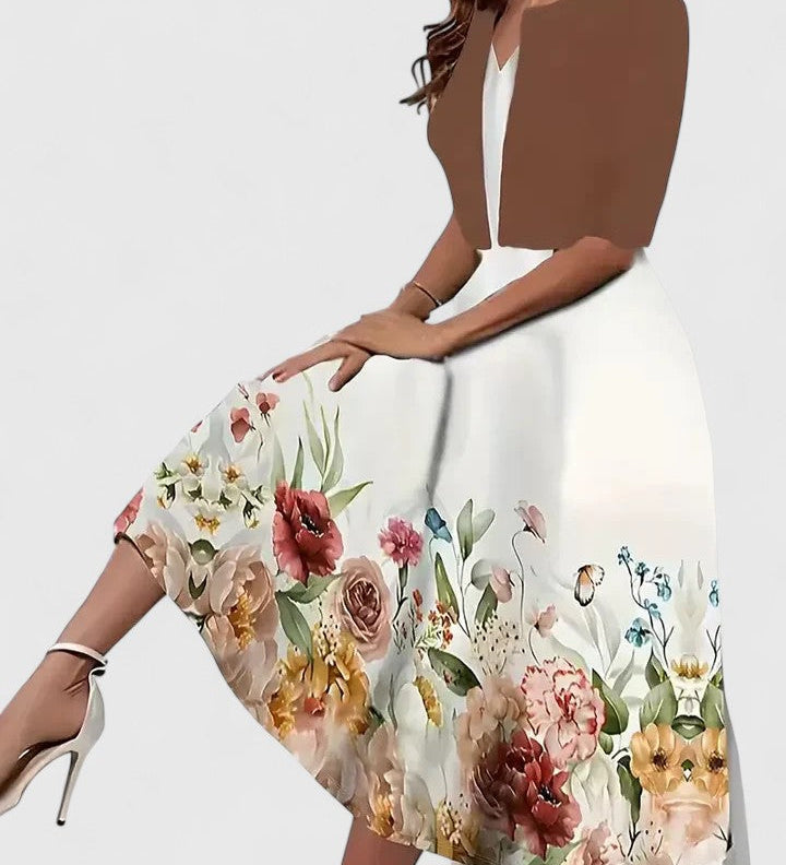 Chantal | Elegantna Midi Haljina