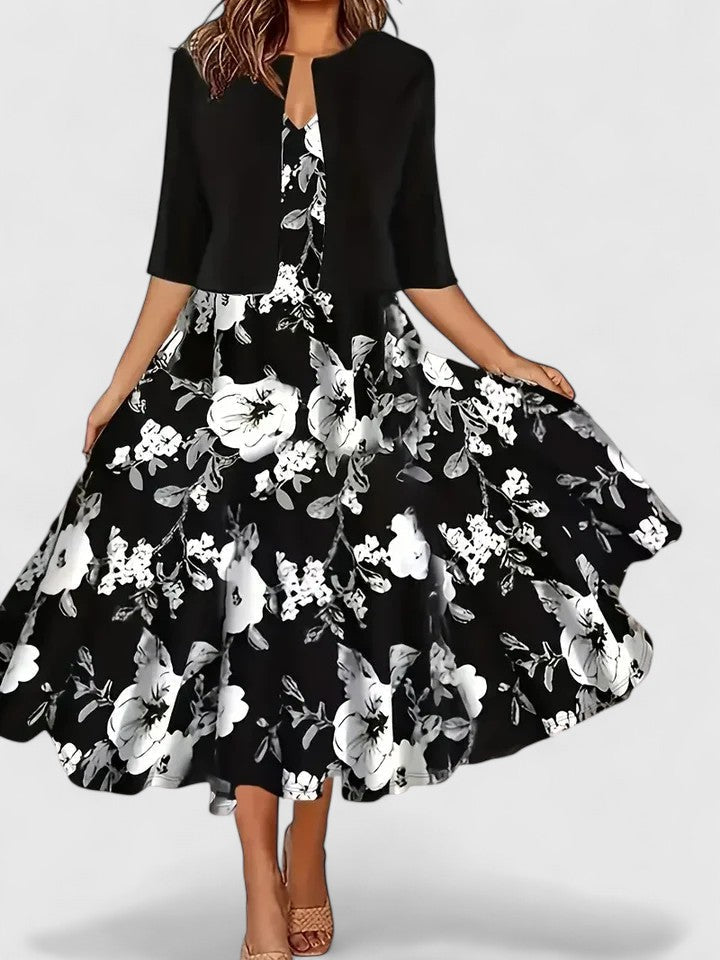 Chantal | Elegantna Midi Haljina