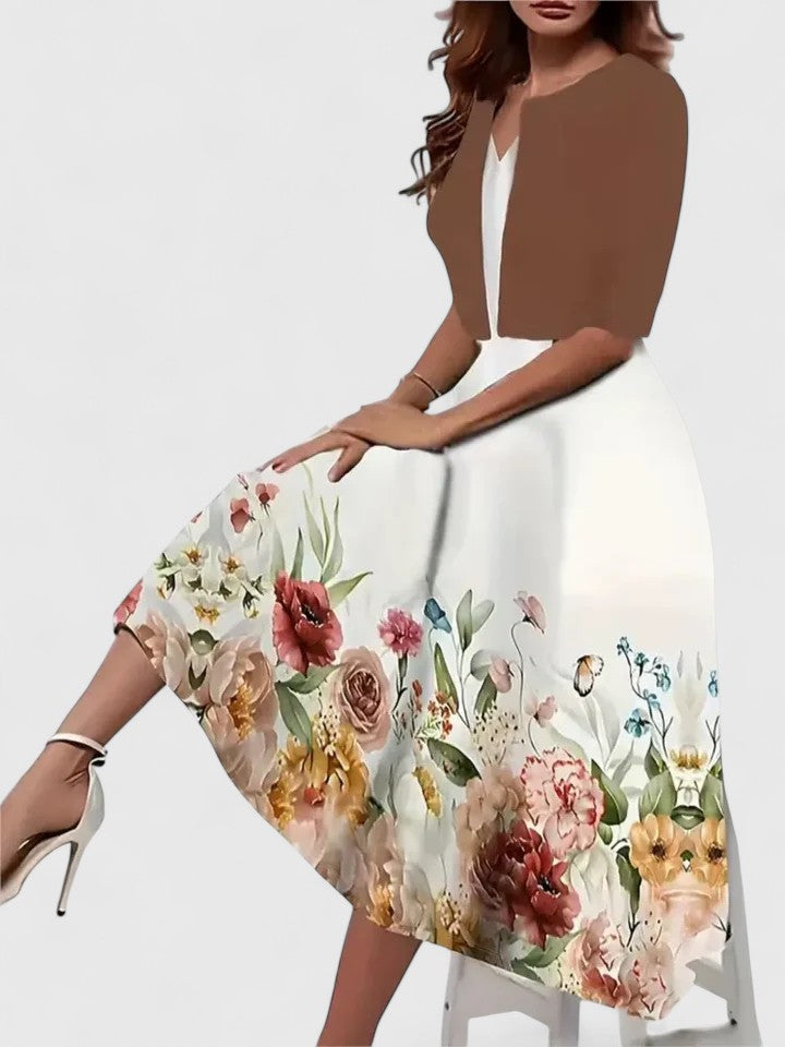 Chantal | Elegantna Midi Haljina