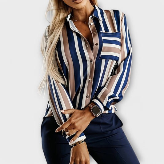 Clara - Casual bluzica na prugice