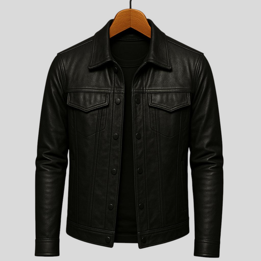 Darius - Premium Kožna Jakna u Moto Stilu