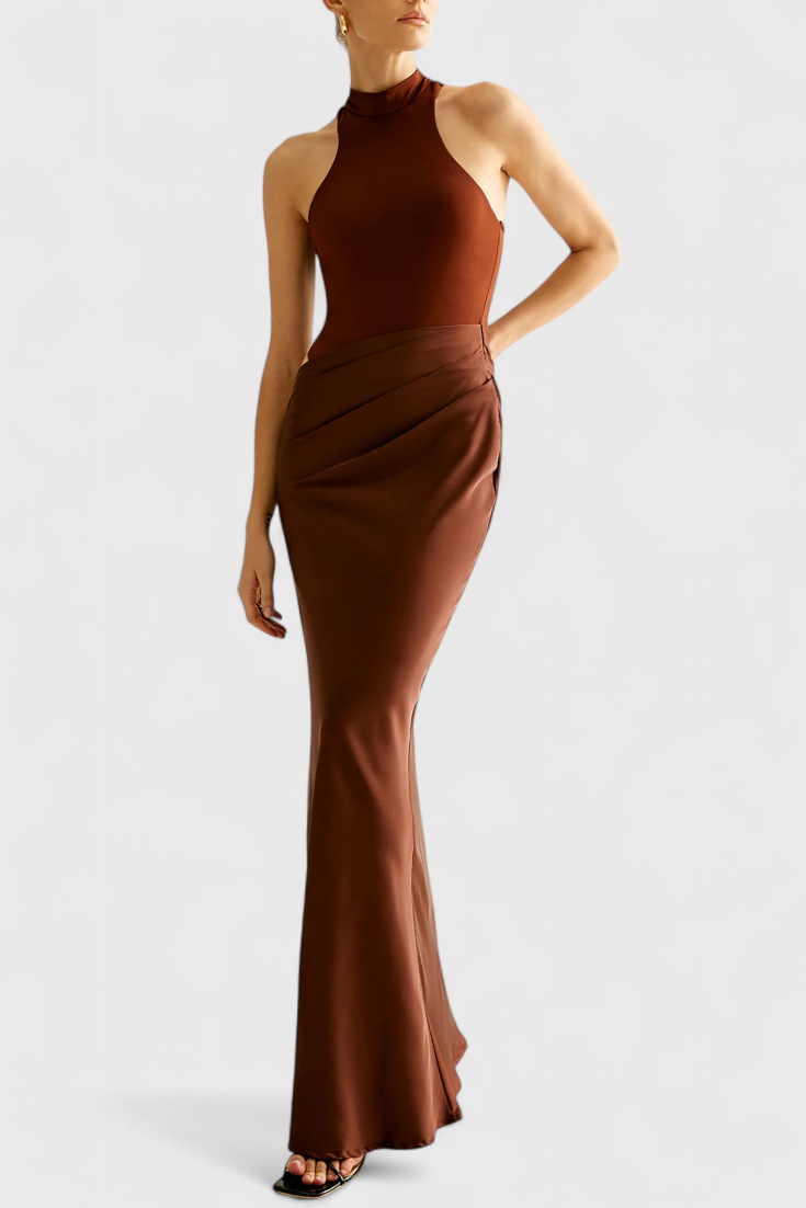 Leona Maxi Haljina s Tank Top Stilom i Izduženom Siluetom
